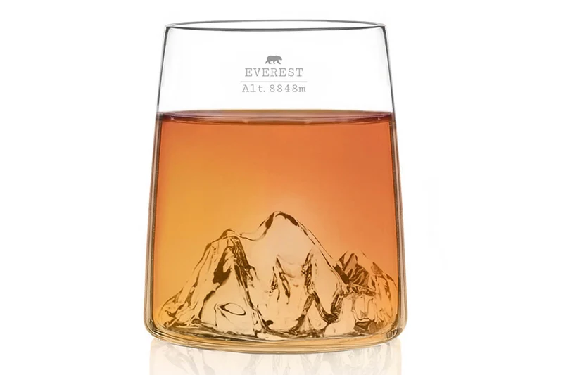 Set de 4 shooters Alaskan Maker Topographic en verre cristallin