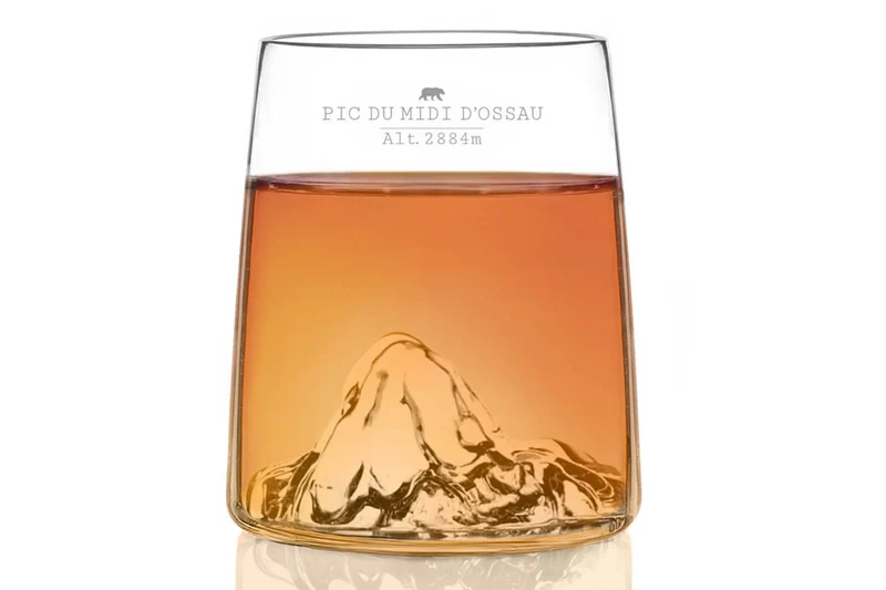 Set de 4 shooters Alaskan Maker Topographic en verre cristallin