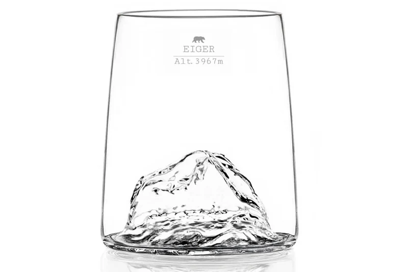 Set de 4 shooters Alaskan Maker Topographic en verre cristallin Swiss Edition