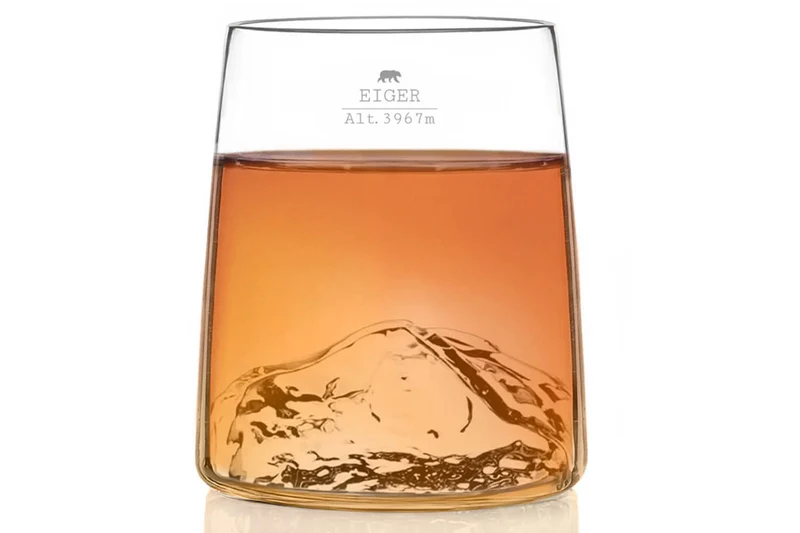 Set de 4 shooters Alaskan Maker Topographic en verre cristallin Swiss Edition