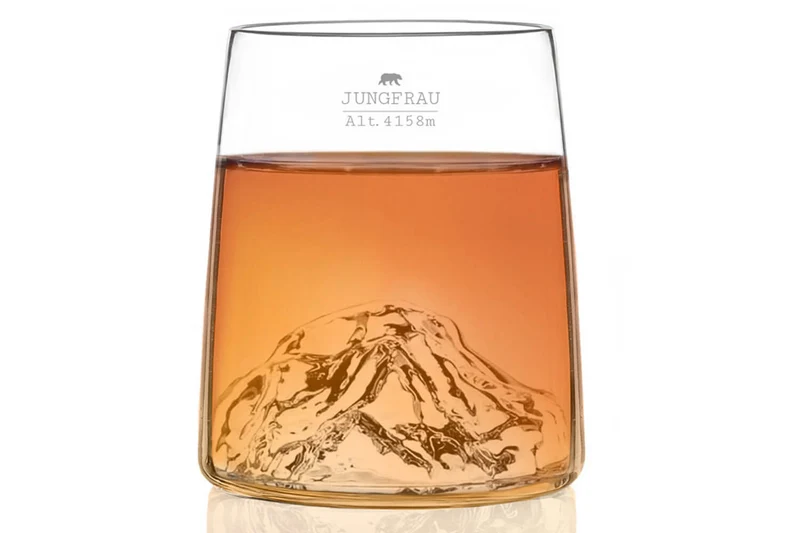 Set de 4 shooters Alaskan Maker Topographic en verre cristallin Swiss Edition