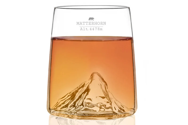 Set de 4 shooters Alaskan Maker Topographic en verre cristallin Swiss Edition