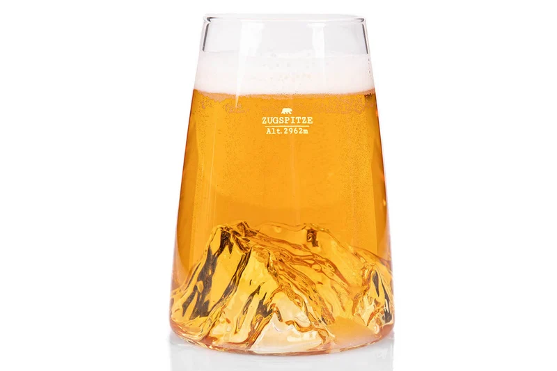 Verre à spiritueux long Alaskan Maker Topographic Zugspitze en verre cristallin