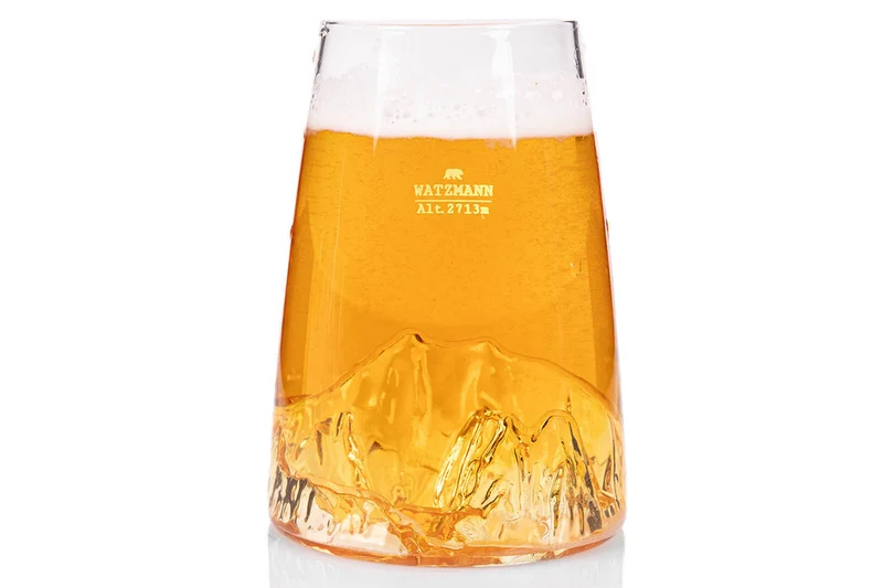 Verre à spiritueux long Alaskan Maker Topographic Watzmann en verre cristallin