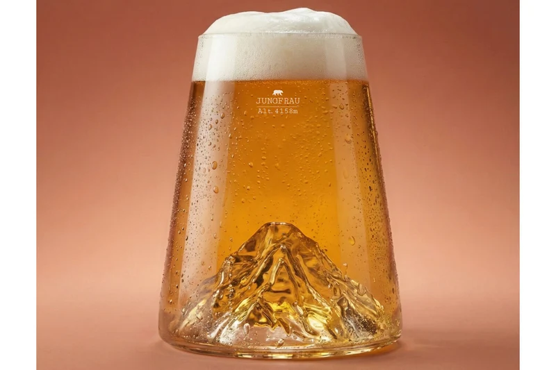 Verre à spiritueux long Alaskan Maker Topographic Jungfrau en verre cristallin