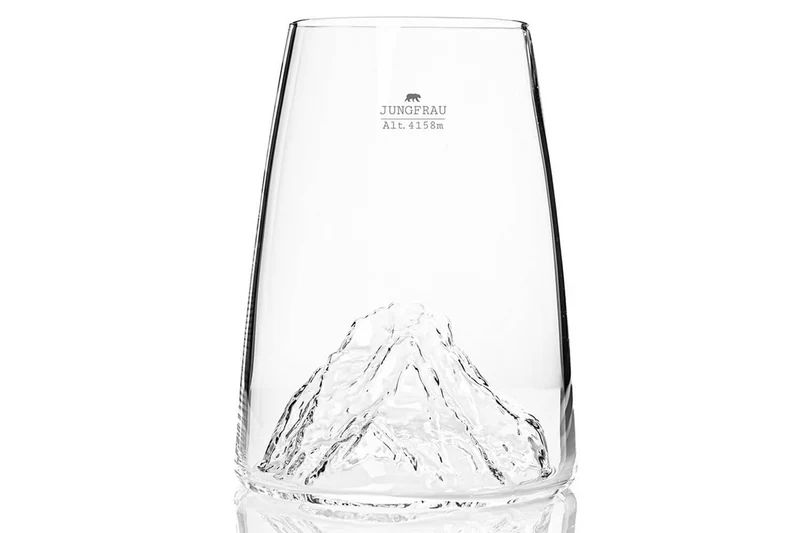 Verre à spiritueux long Alaskan Maker Topographic Jungfrau en verre cristallin