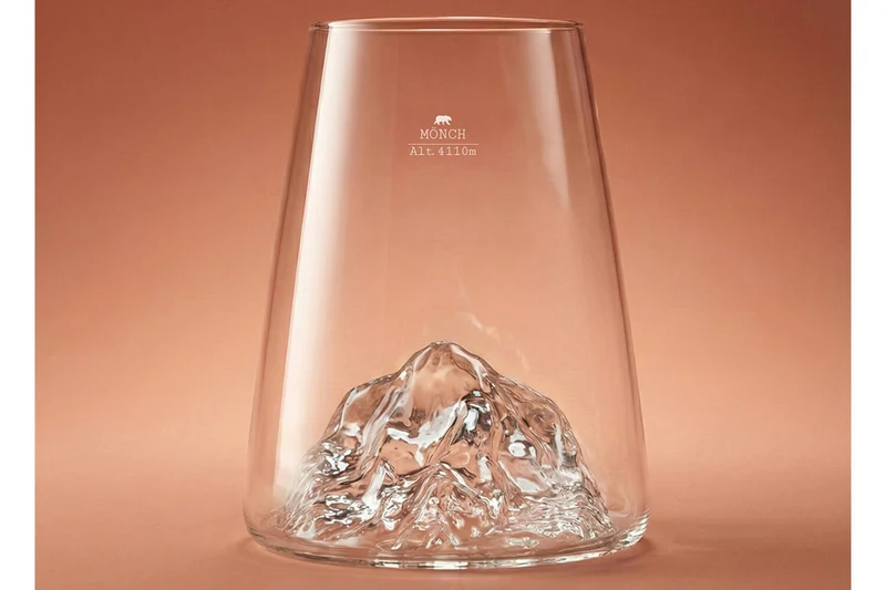 Verre à spiritueux long Alaskan Maker Topographic Monch en verre cristallin
