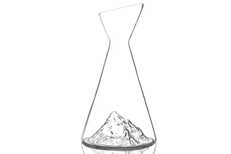 Carafe à eau Alaskan Maker Topographic Mont Cervin en verre cristallin