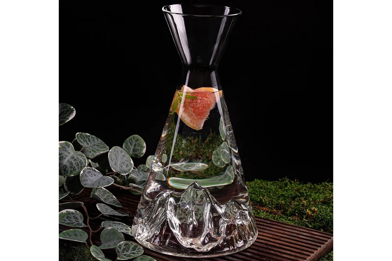 Carafe à eau Alaskan Maker Topographic Everest en verre cristallin
