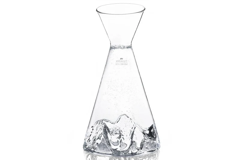 Carafe à eau Alaskan Maker Topographic Everest en verre cristallin