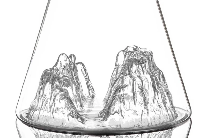 Carafe à eau Alaskan Maker Topographic Grand Canyon en verre cristallin