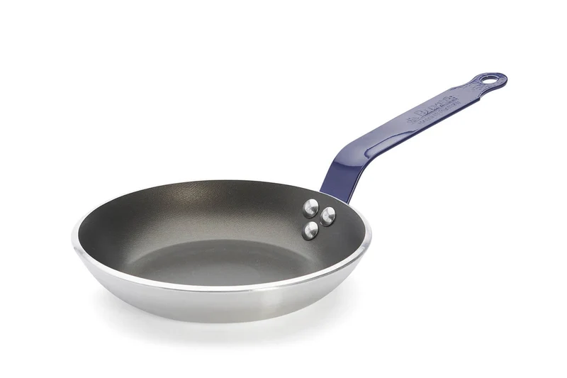 Poêle antiadhésive De Buyer Choc Classic HACCP bleue en aluminium