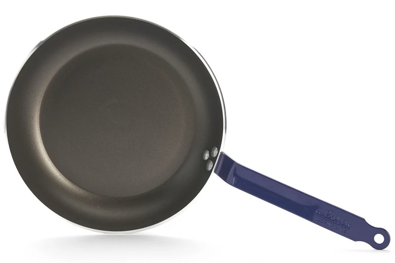 Poêle antiadhésive De Buyer Choc Classic HACCP bleue en aluminium