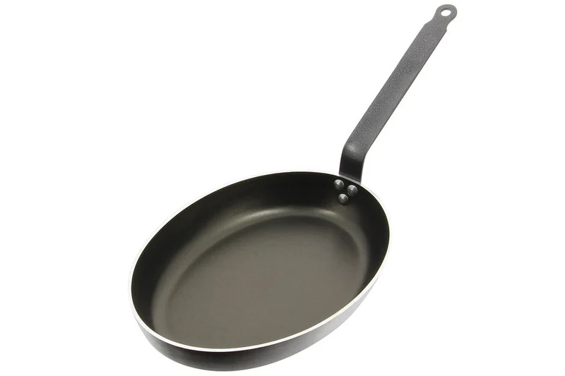 Poêle à poisson antiadhésive De Buyer Choc Resto Induction 36cm en aluminium