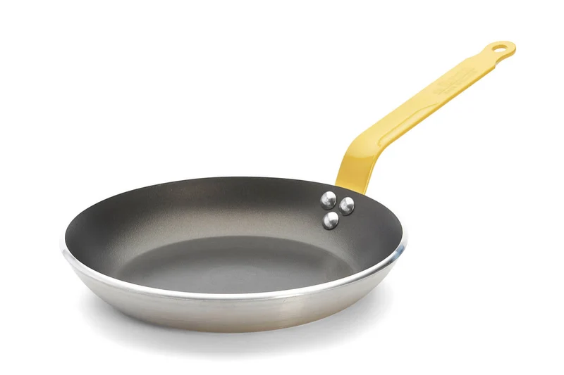 Poêle antiadhésive De Buyer Choc Resto Induction jaune en aluminium