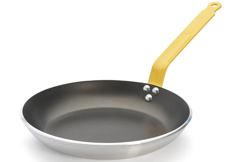 Poêle antiadhésive De Buyer Choc Resto Induction jaune en aluminium
