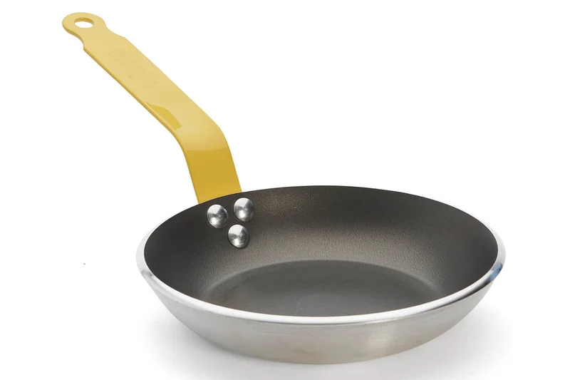 Poêle antiadhésive De Buyer Choc Resto Induction jaune en aluminium