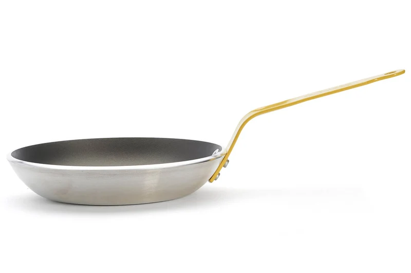 Poêle antiadhésive De Buyer Choc Resto Induction jaune en aluminium