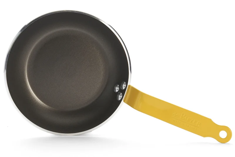 Poêle antiadhésive De Buyer Choc Resto Induction jaune en aluminium