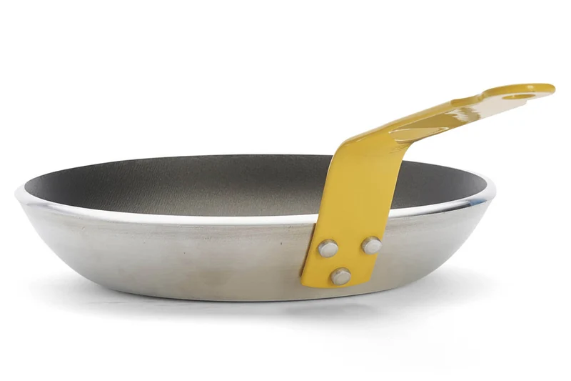 Poêle antiadhésive De Buyer Choc Resto Induction jaune en aluminium