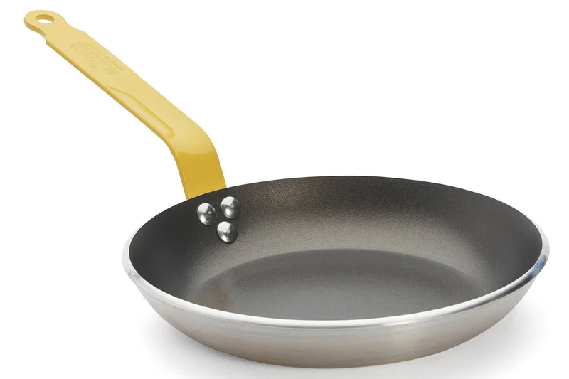 Poêle antiadhésive De Buyer Choc Resto Induction jaune en aluminium