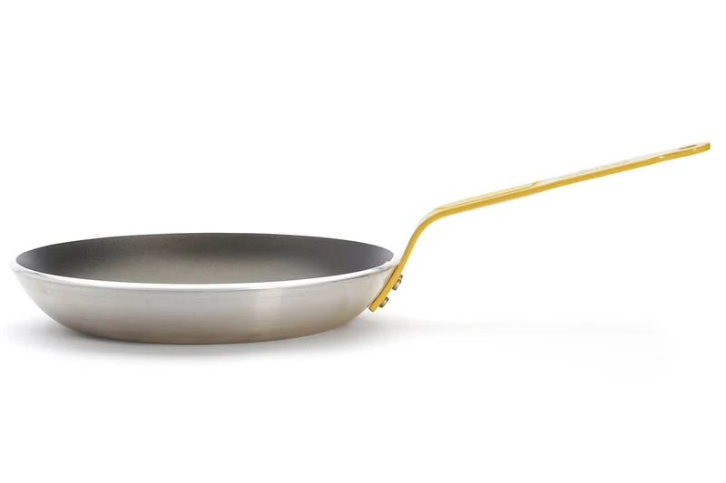 Poêle antiadhésive De Buyer Choc Resto Induction jaune en aluminium