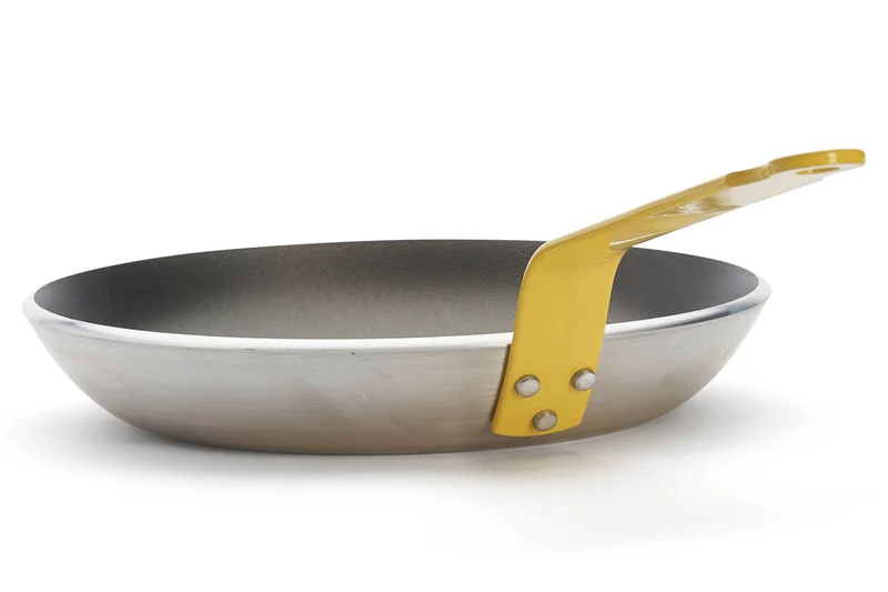 Poêle antiadhésive De Buyer Choc Resto Induction jaune en aluminium