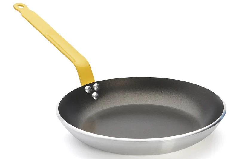 Poêle antiadhésive De Buyer Choc Resto Induction jaune en aluminium