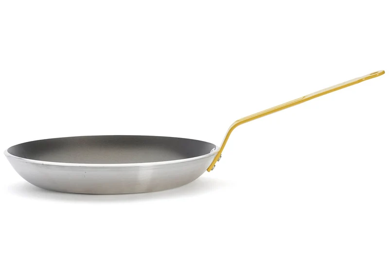 Poêle antiadhésive De Buyer Choc Resto Induction jaune en aluminium