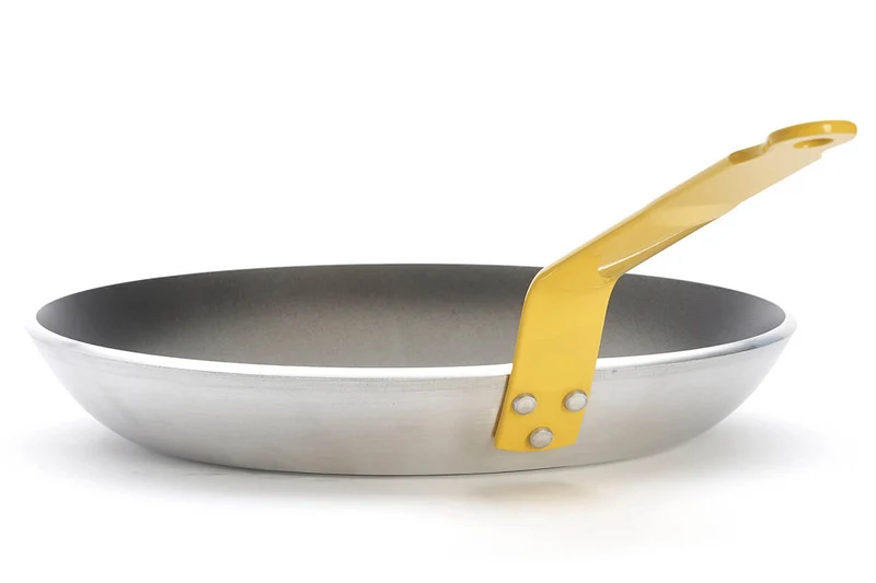 Poêle antiadhésive De Buyer Choc Resto Induction jaune en aluminium