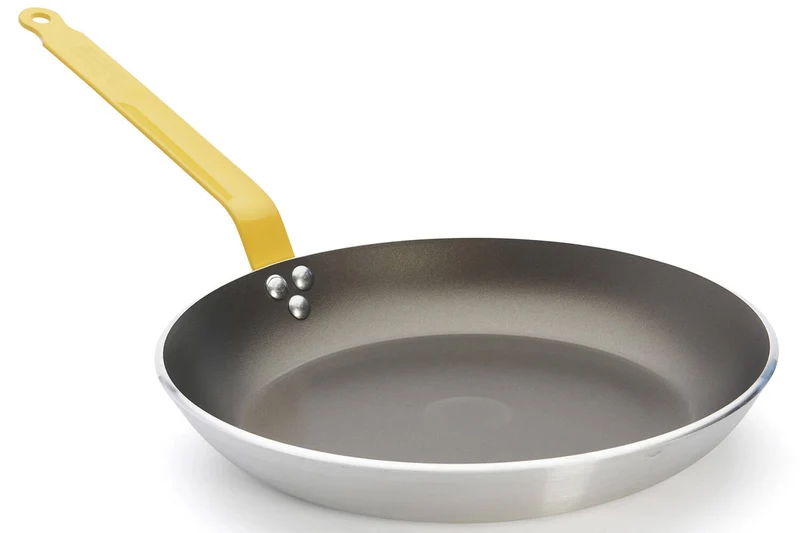 Poêle antiadhésive De Buyer Choc Resto Induction jaune en aluminium