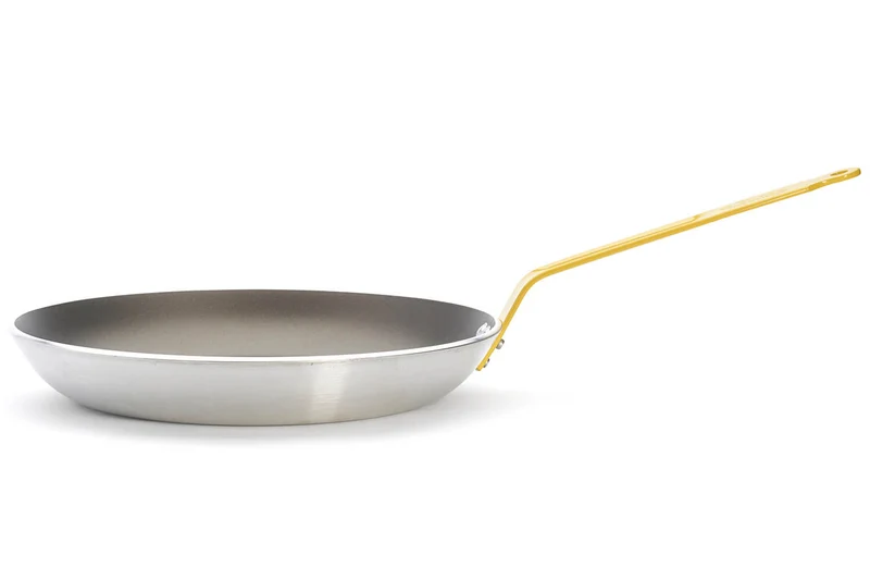 Poêle antiadhésive De Buyer Choc Resto Induction jaune en aluminium