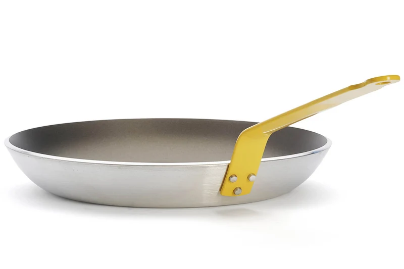 Poêle antiadhésive De Buyer Choc Resto Induction jaune en aluminium
