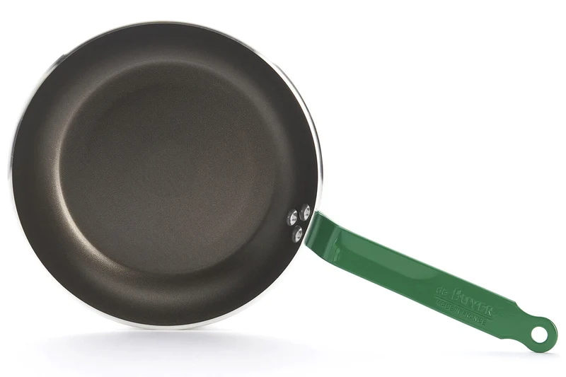 Poêle antiadhésive De Buyer Choc Resto Induction verte en aluminium