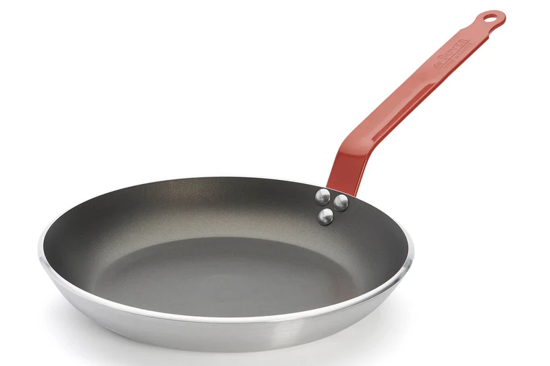 Poêle antiadhésive De Buyer Choc Resto Induction rouge en aluminium