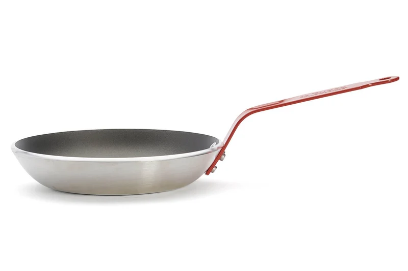 Poêle antiadhésive De Buyer Choc Resto Induction rouge en aluminium