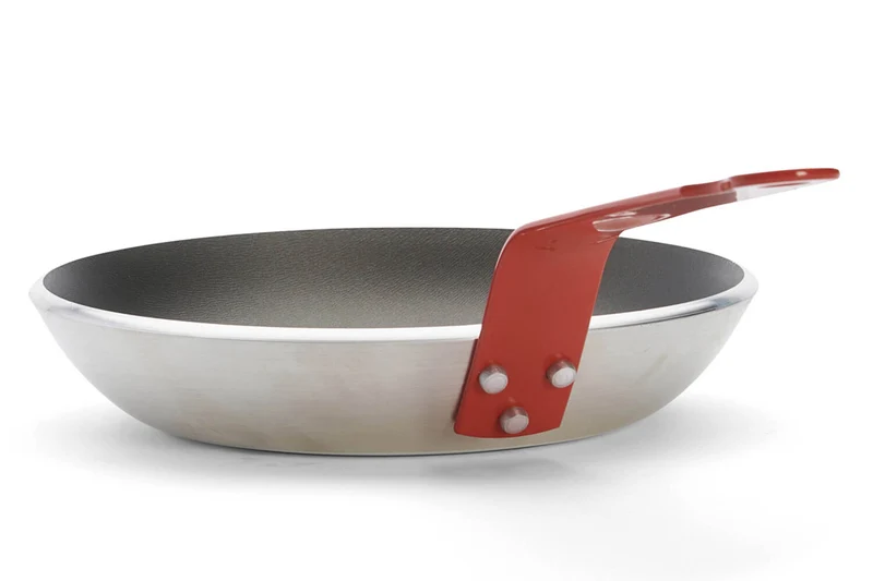 Poêle antiadhésive De Buyer Choc Resto Induction rouge en aluminium