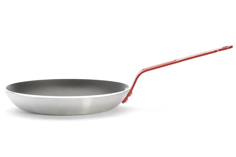 Poêle antiadhésive De Buyer Choc Resto Induction rouge en aluminium