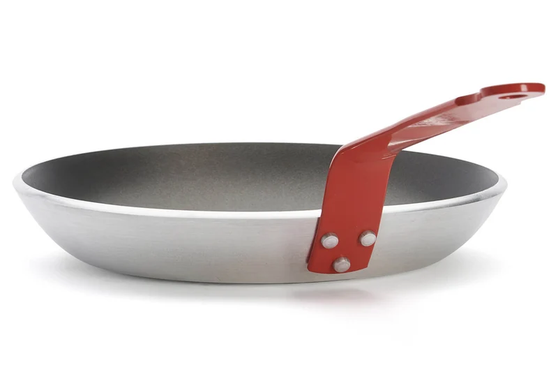 Poêle antiadhésive De Buyer Choc Resto Induction rouge en aluminium