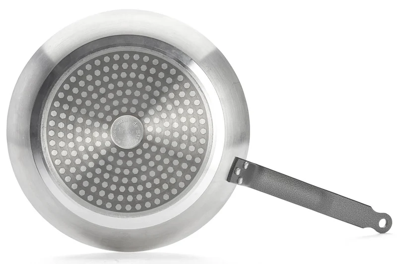 Poêle antiadhésive De Buyer Choc Resto Induction rouge en aluminium