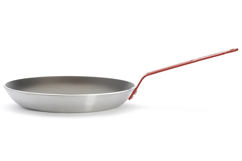 Poêle antiadhésive De Buyer Choc Resto Induction rouge en aluminium