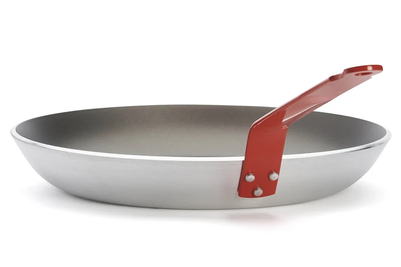 Poêle antiadhésive De Buyer Choc Resto Induction rouge en aluminium