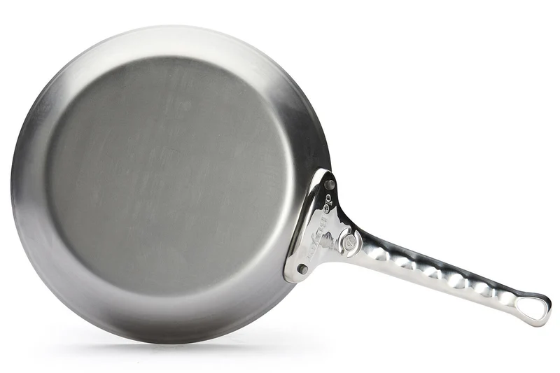 Poêle ronde De Buyer Mineral B Pro 24cm en acier et poignée en fonte d'inox