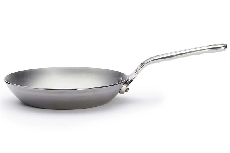 Poêle ronde De Buyer Mineral B Pro 20cm en acier et poignée en fonte d'inox