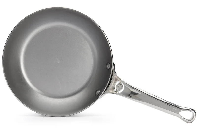 Poêle ronde De Buyer Mineral B Pro 20cm en acier et poignée en fonte d'inox