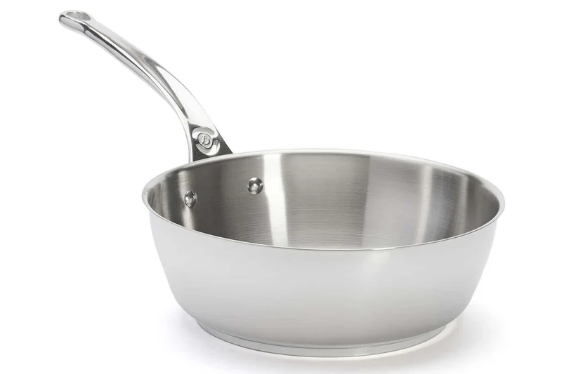 Sauteuse bombée De Buyer Milady 24cm en acier inoxydable