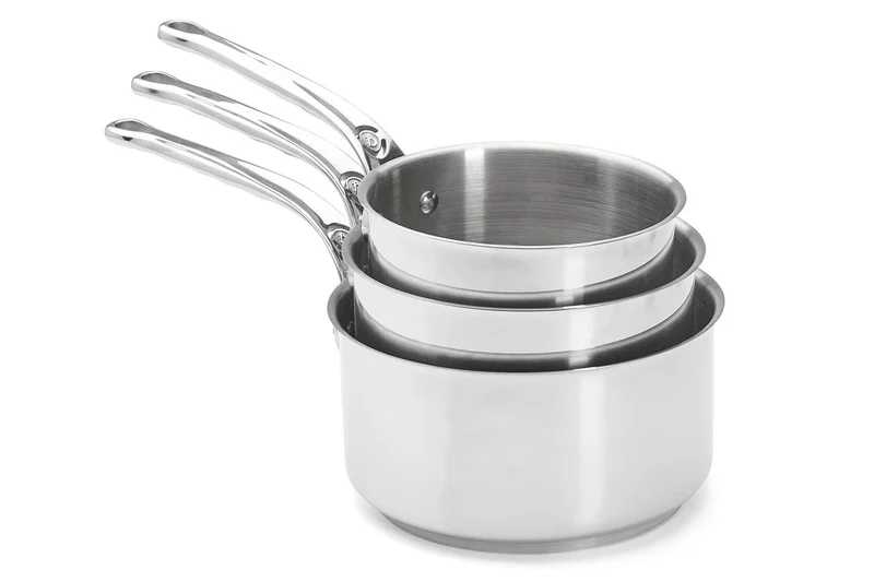 Set de 3 casseroles De Buyer Milady en acier inoxydable 16-18-20cm