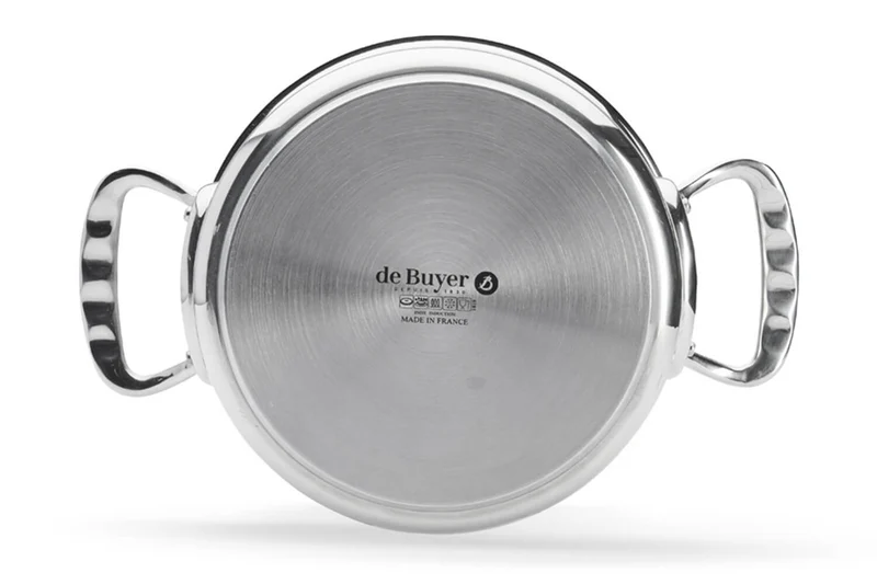 Faitout De Buyer Milady en acier inoxydable avec couvercle