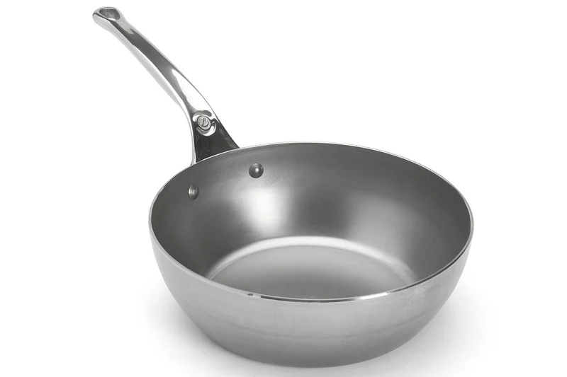 Sauteuse paysanne De Buyer Mineral B Pro 24cm en acier et poignée en fonte d'inox