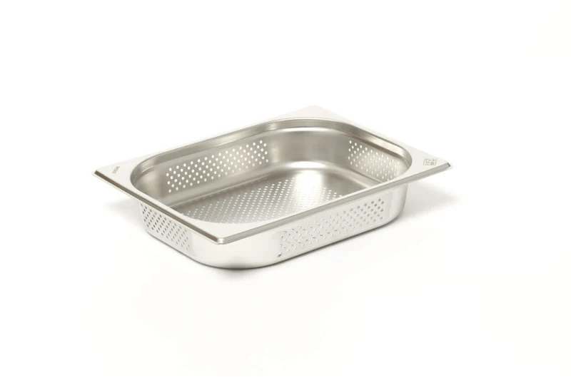 Bac gastronorme perforé GN 1/2 inox 18/0 3,5L Comas - Hauteur 6,5cm